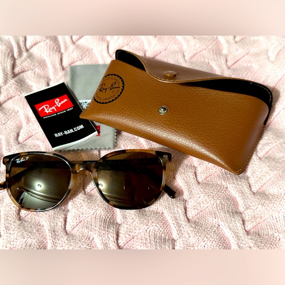 RayBan “Elliot” “Polished Havana Brown Grey” Sunnies excellent condition - Picture 1 of 9